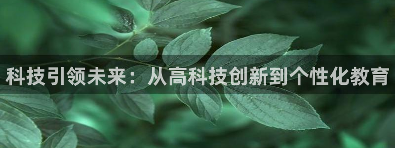 九游会备用：科技引领未来：从高科技创新到